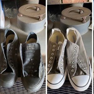 GRAY CONVERSE SIZE 11 men TWO PAIR